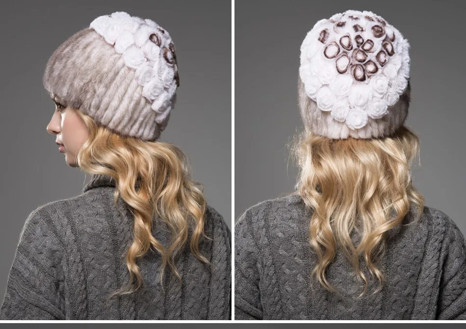 fur woman winter hats PCM023 (13)