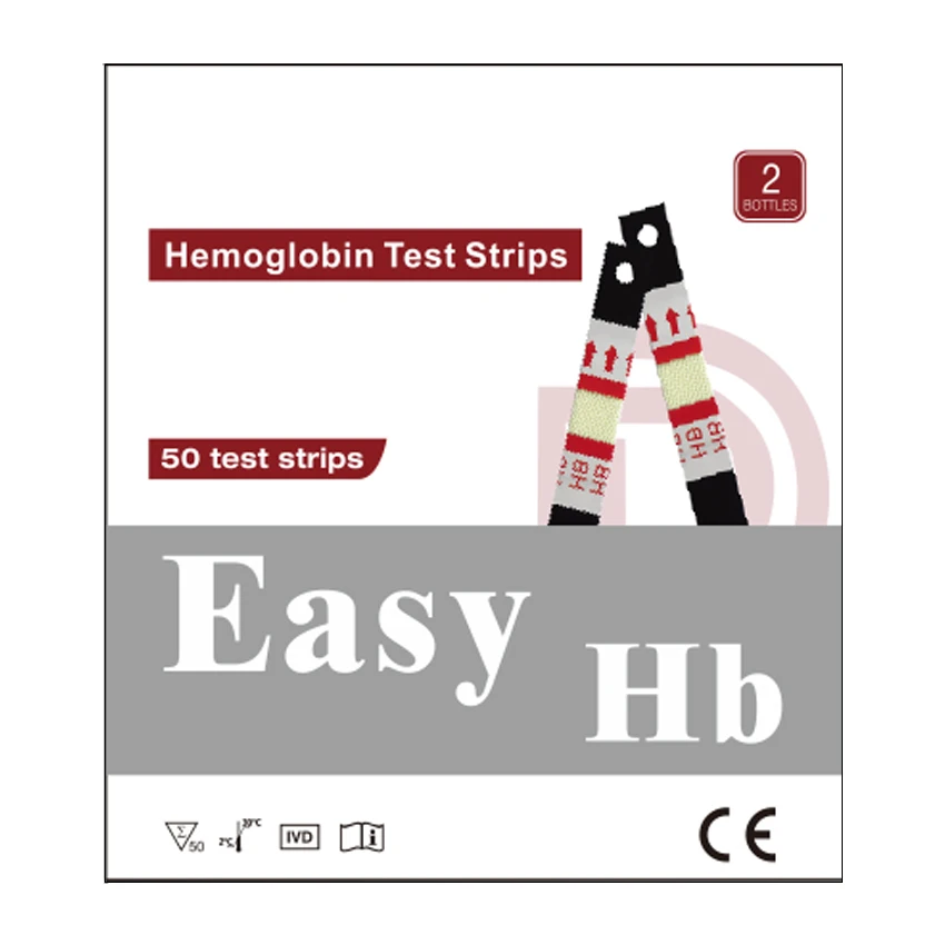 50 шт. EasyHb тестовые полоски для измерения гемоглобина крови/тестовые