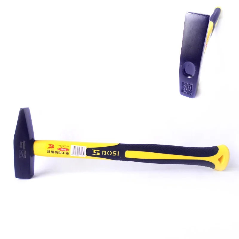 

wholesale BOSI 300g/10-oz fiberglass machinist's riveting cross-peen hammer