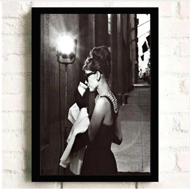 Холст настенные художественные картины принты для домашнего декора Одри Хепберн живопись на холсте настенный плакат для декора для гостиной