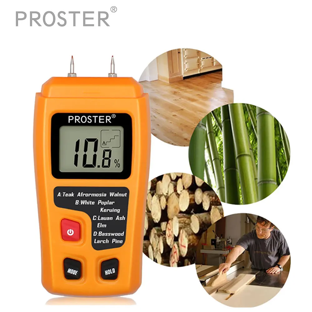 Portable Moisture Meter Wood Proster Electrical Tester Portable
