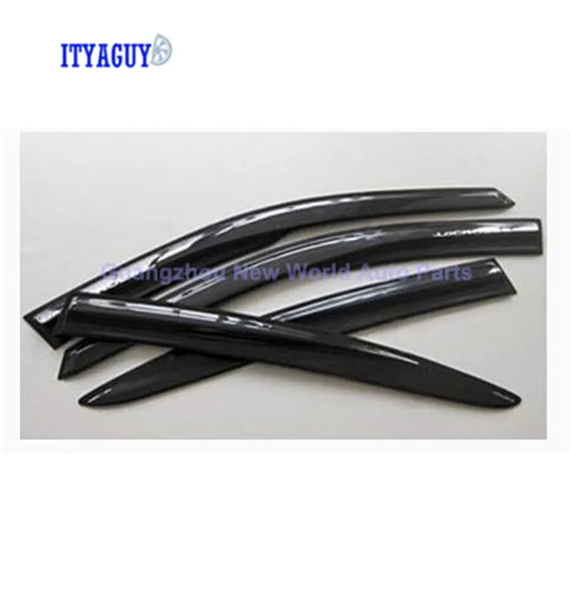 

Free Shipping Car window sticker window visor sun guard rain deflector vent shadet for VW POLO black 4PCS