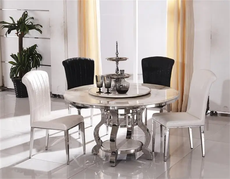 Stainless steel Dining Room Set Home Furniture minimalist modern glass dining table and 4 chairs mesa de jantar muebles comedor Stainless steel Dining Room Set Home Furniture minimalist modern glass dining table and 4 chairs mesa de jantar muebles comedor