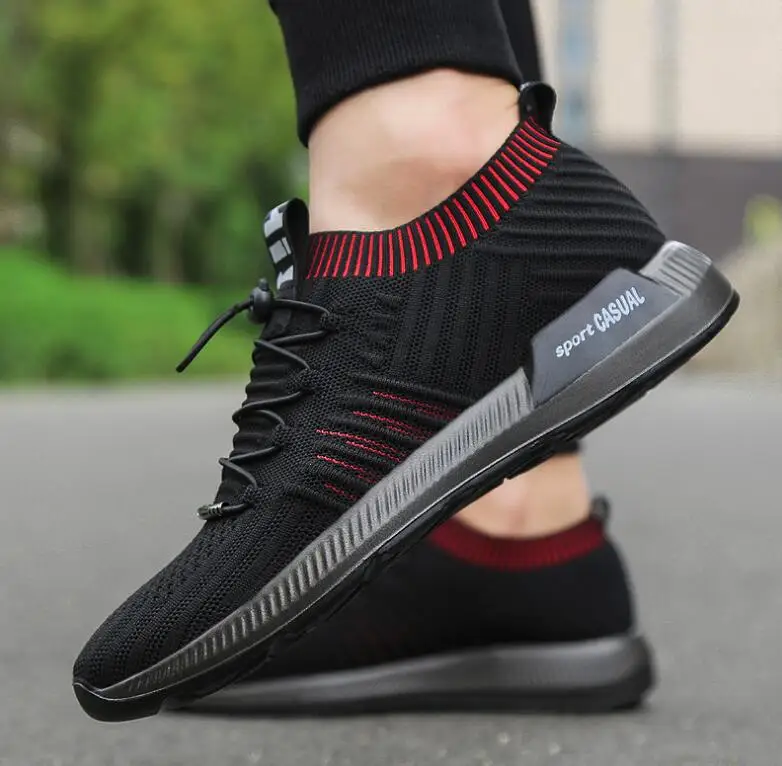 Brand Summer Men Socks Sneakers Beathable Mesh Male Casual Shoes Lace up Sock Shoes Loafers Boys Super Light Sock Trainers