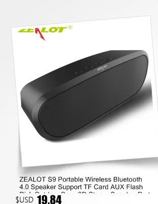 Zealot S2 портативный Bluetooth 4,0 беспроводной динамик Поддержка TF карты/USB накопитель автомобильные вечерние акустические системы 3D стерео музыка