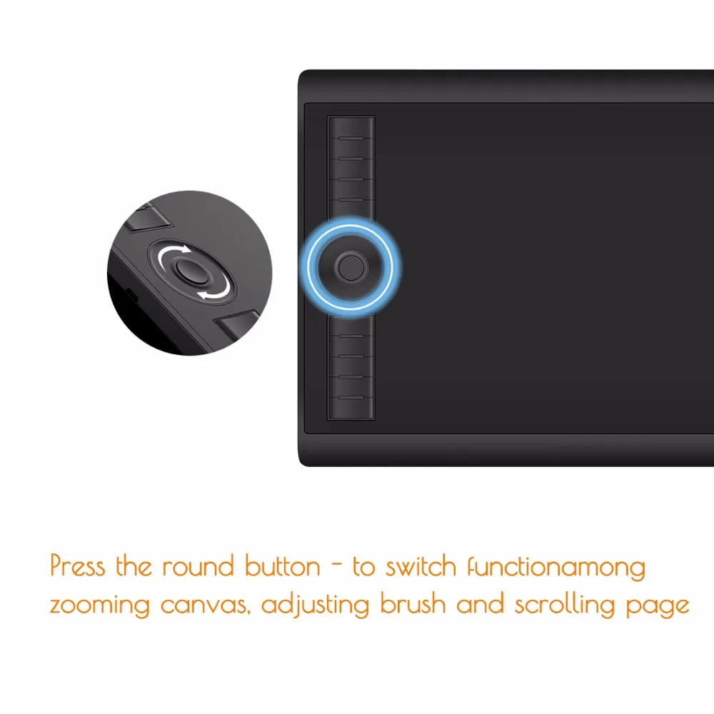 Billig GAOMON M10K 2018 Version 10x6,25 Zoll Art Digital Graphic Tablet für Zeichnung mit 8192 Ebene Stift Druck Passive Stylus