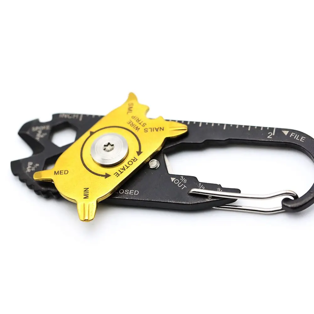 Outdoor EDC Keychain 20-in-1 Pocket Multi Tool Bottle Opener Wrench Screwdriver