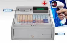 electronic cash registers POS cash register Multifunctional supermarket milk tea With money-checking + laser scanning gun wired