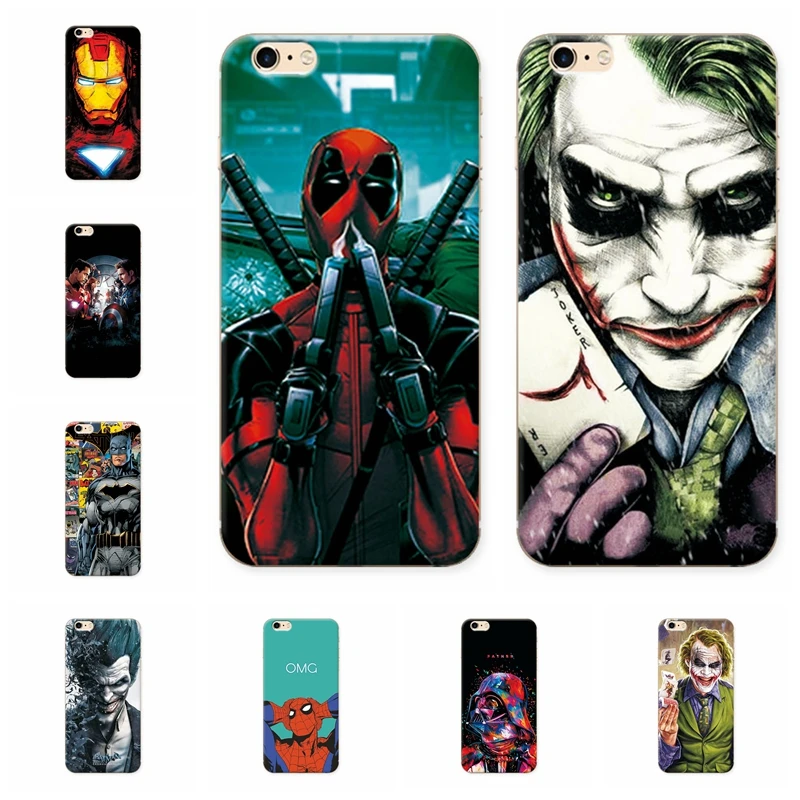 

Charming Marvel Hero Captain America Phone Case For IPhone 6 Back Cover Iron Man Soft TPU For IPhone 6 6S Shell Capa Coque 4"