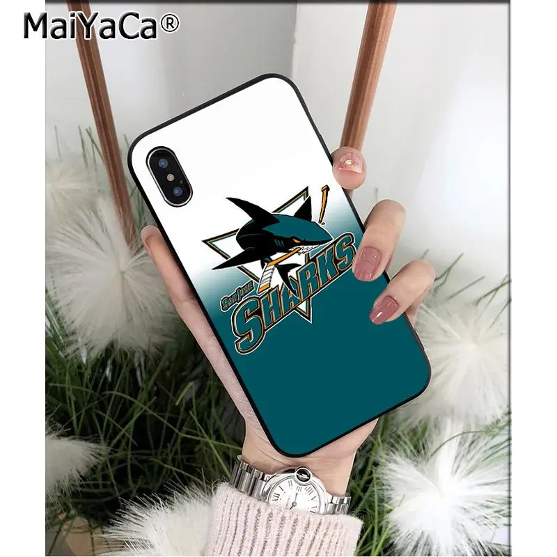 MaiYaCa Сан-Жозе акулы высокое качество чехол для телефона iPhone X XS MAX 6 6s 7 7plus 8 8Plus 5 5S SE XR - Цвет: A5