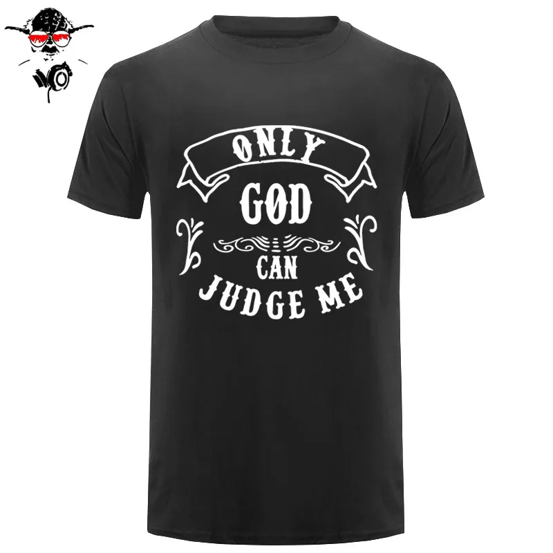 

Only God Can Judge Me Christian Cross Rosary Tupac Tattoo Script 2pac Rap T-Shirt Models Fit TShirt Mens T skjorte