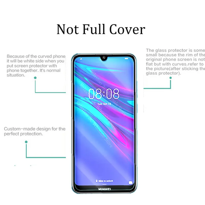Защитное стекло закаленное для huawei y5 y6 y7 2019 y 5 6 7 5y 6y 7y y62019 y72019 y52019|Защитные стёкла и