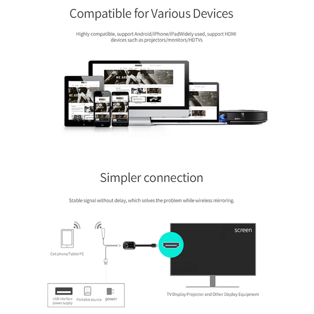 1 шт. MiraScreen G9 беспроводной дисплей 2,4/5,0G 1080P UHD DLNA WiFi дисплей ключ