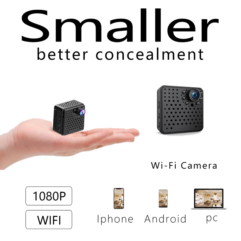 Новейшая HD1080P мини Wi-Fi камера инфракрасного ночного видения наблюдения IP/камера AP