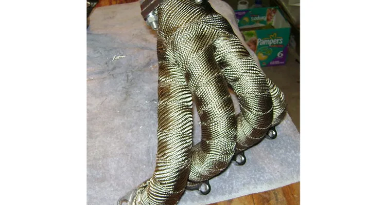 Автомобильная и мотоциклетная выхлопная труба изоляции базальтовое волокно банан с изоляцией хлопок изоляционная Ткань 2 дюйма 10 метров