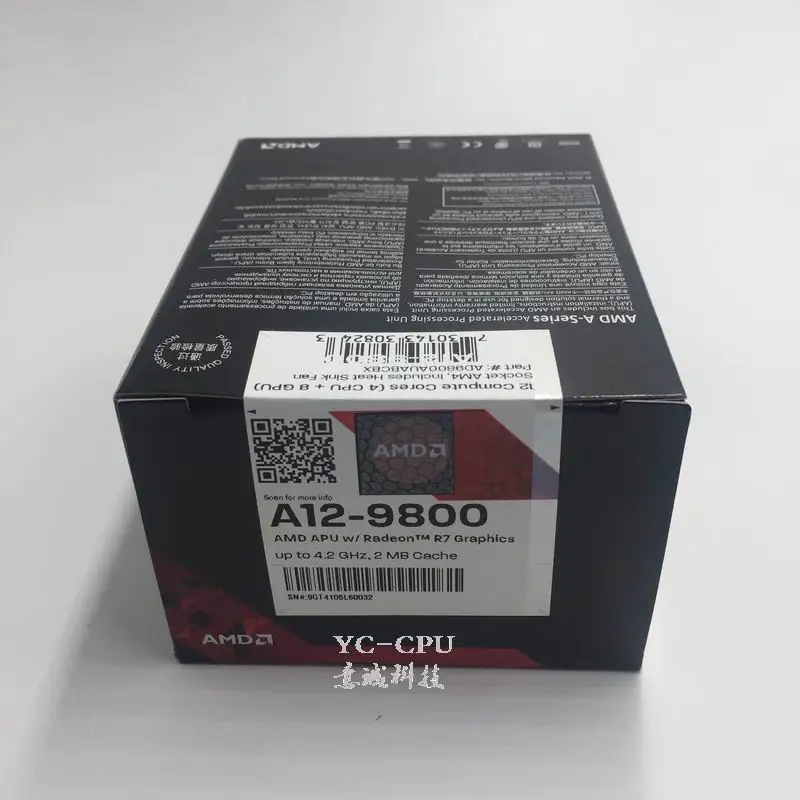 Processeur D Unite Centrale Amd Apu A12 9800 Boitier Avec Radiateur Quad Core 3 8 Ghz 2 Mo Socket Am4 Cache Avec Radeon R7 Bureau Nouveau Aliexpress