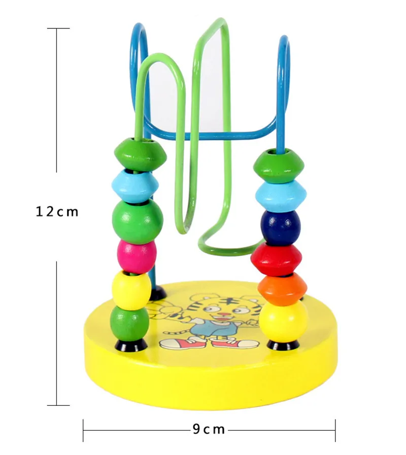 Горячая Распродажа, обучающая игрушка для детей раннего возраста, размер 12,5 см, Детские красочные деревянные бусины, обучающая игрушка, подарок для детей, деревянная кукла