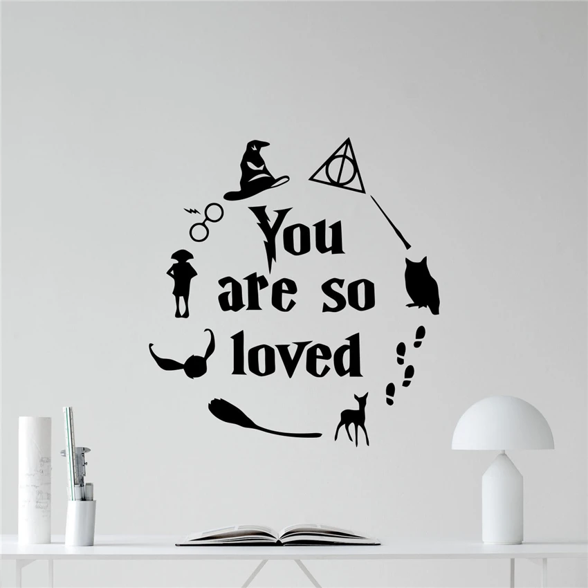 Harry Potter Wall Decal You Are So Loved Poster Vinyl Sticker Gift