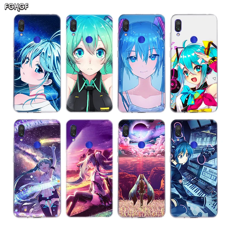 Чехол-накладка Hatsune Miku для Xiaomi redmi Note 7 Pro 6 5 Plus 4 4A 4X 5A 6A S2 силиконовый с принтом |
