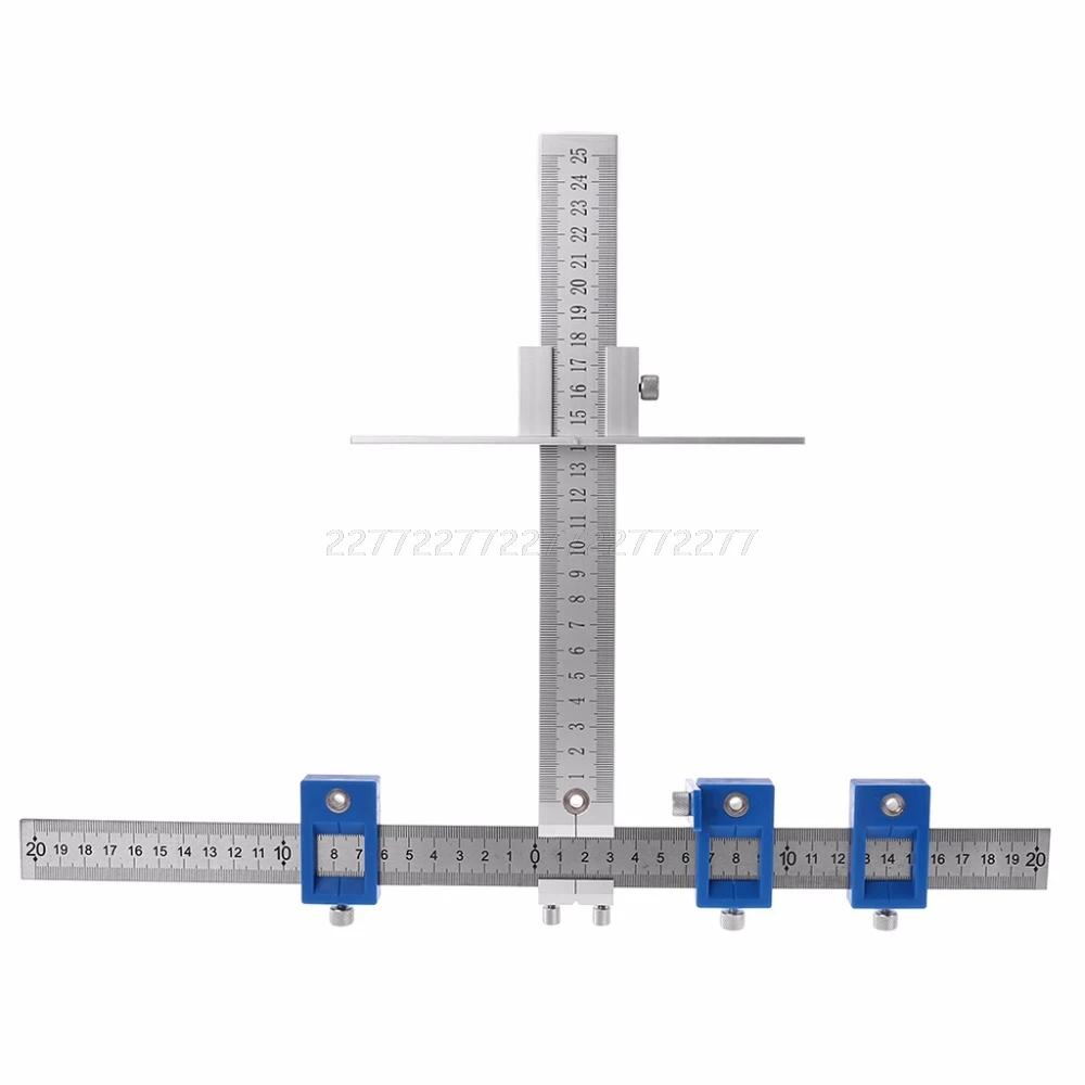

Inch/Metric Cabinet Hardware Jig Drill Guide for 4mm 5mm Drill Bit Power Tool Aluminum Alloy Dowelling Tools Woodworking Carpent