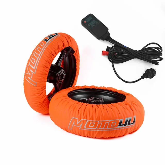 

New Motorcycle Tire Warmer Set 120/200 120/190 Front and Rear Race Tyre Warmer with digital