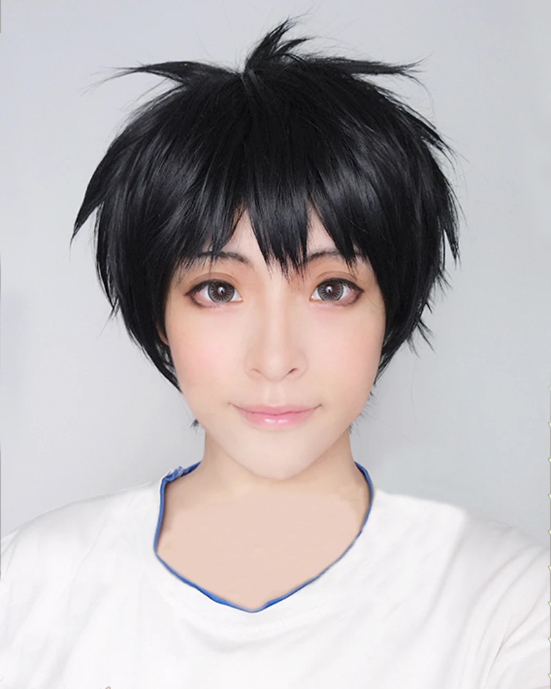 Ю! On ICE / Yuri Ice Katsuki Yuuri короткий прямой термостойкий карнавальный костюм парик +