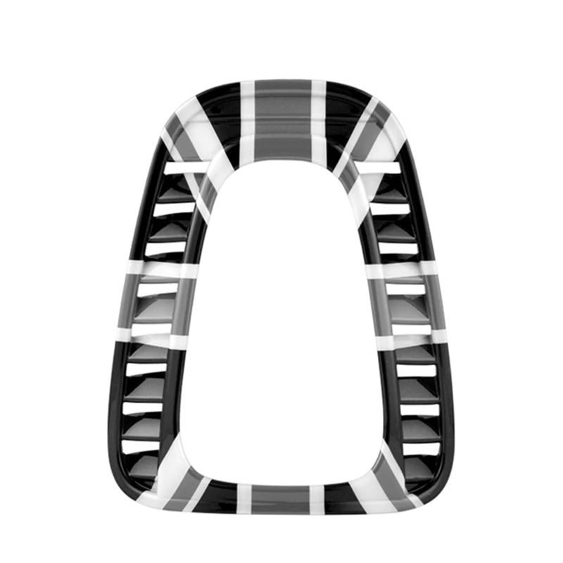 Автомобильная приборная панель, динамик, воздушный выход, декоративная наклейка для MINI cooper s F60, земляк, аксессуары для стайлинга автомобилей - Название цвета: Black grey flag