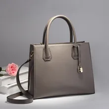 2017 de Lujo de la Marca Famouse Diseñador Lock Cuero Genuino Mujeres Hombro Messenger Bag Fashion Ladies Tote Bolso Bolsa Feminina