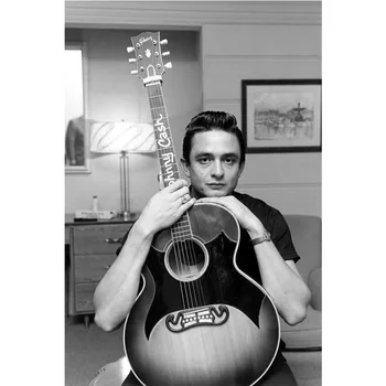 

Room Decoration Johnny Cash (Middle Finger 2 ) Print Poster 27x40cm Posters