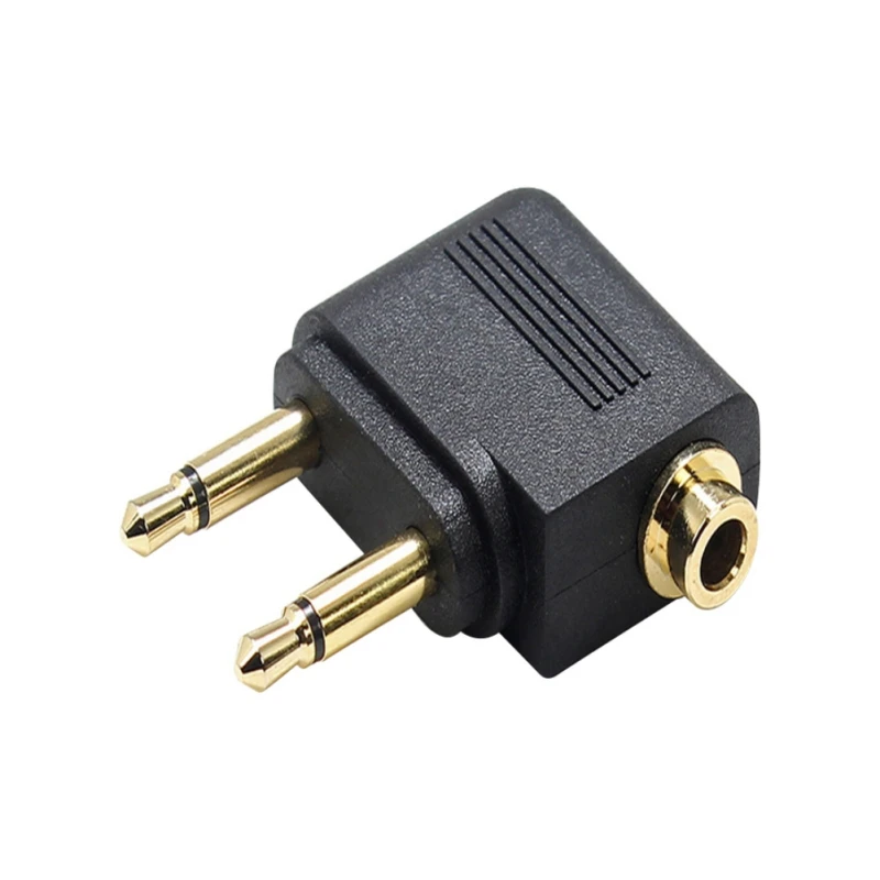 

2pcs/set Audio Adapters Gold Plated 3.5mm Headphone Jack Connector Converter Audio Adapter Converter