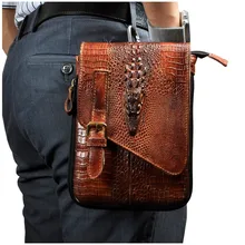 Модные мужские кожаные Многофункциональный мессенджер сумка Mochila для телефона с изображением забавных мультфильмов чехол для планшета Travel крюк пояс Сумка-пояс мужской 611-1b