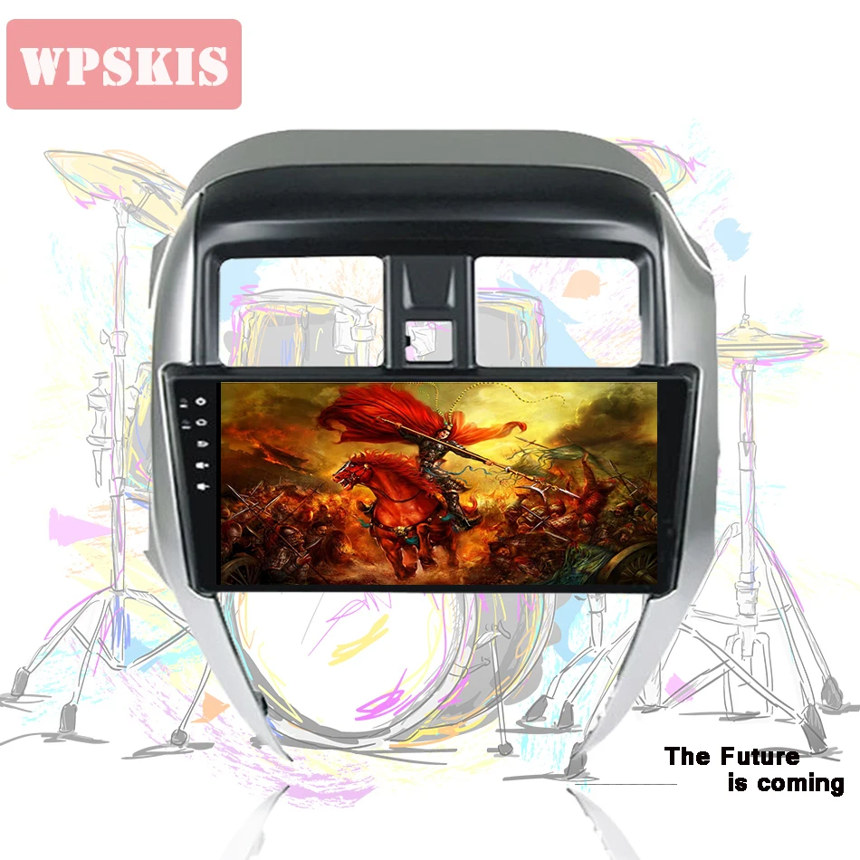 Best HD 1024*600 8core Android 9.0 car Autoradio dvd tape recorder gps monitor multimedia recorder for NISSAN Sunny Almera 2014-2018 5