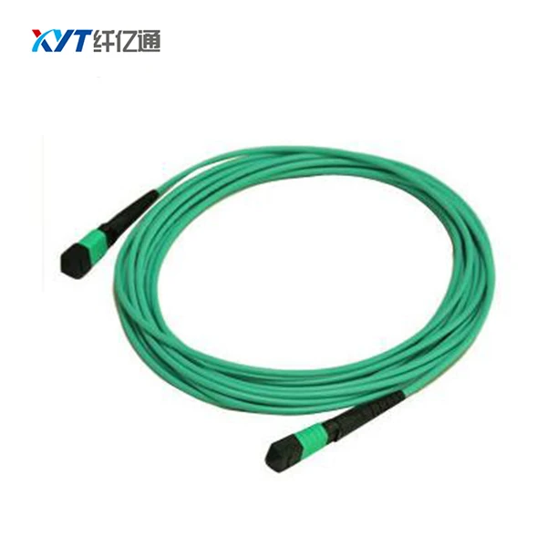 

MPO Fiber Patch Cord 3 Meter 12cores Multimode MPO to MPO Patch Cord,OM3,Aqua Color,3.0mm