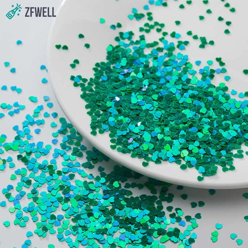dark green ZFWELL 50 г-3 мм любовь конфетти обручальное свадебное бросание шарики ко дню рождения воздушный шар наполнение Маникюр пайетки diy ручной работы props75 - Цвет: dark green