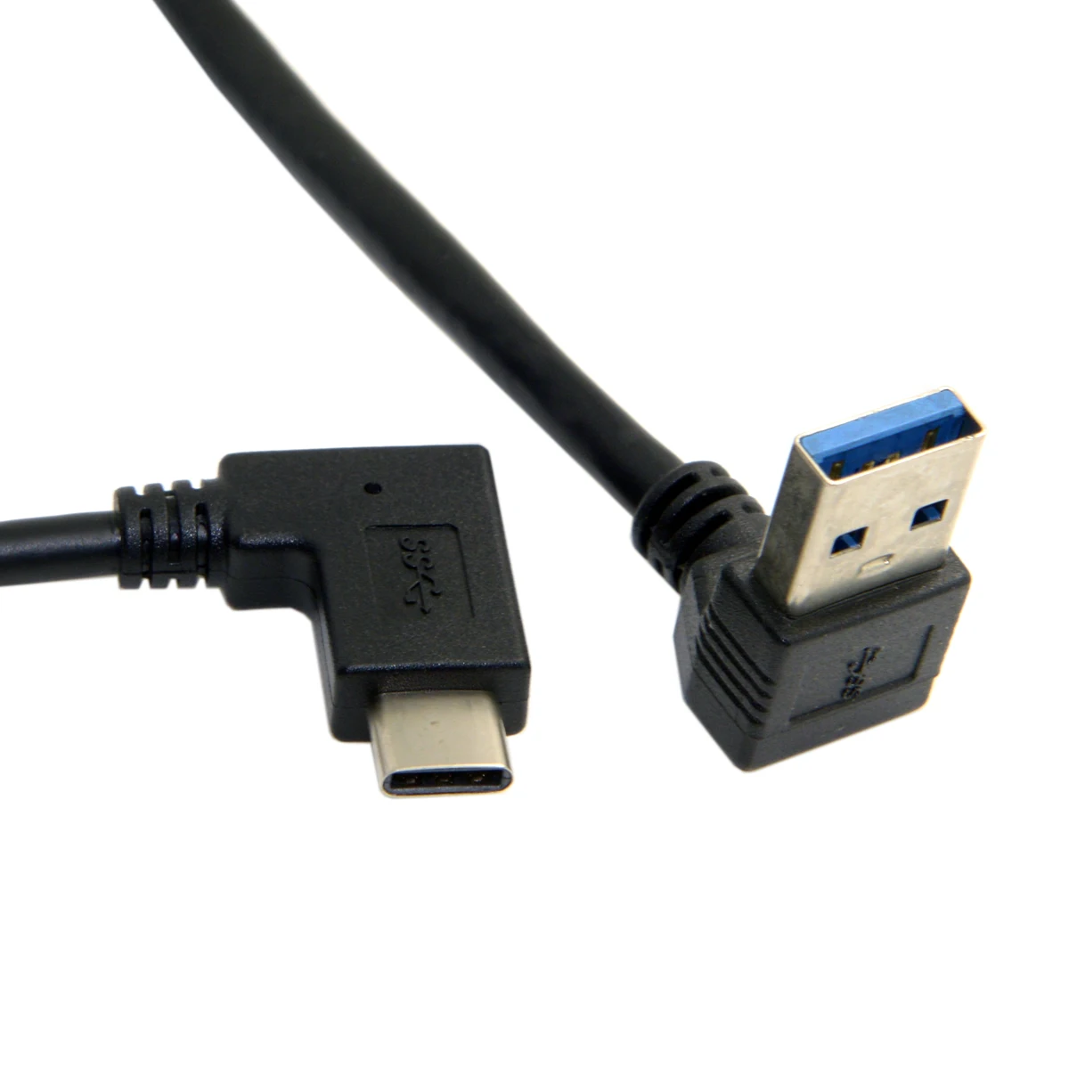 

Reversible 30cm USB 3.1 Type C USB-C Angled to Down Angled 90 Degree A Male Data Cable for Laptop & Tablet & Mobile Phone