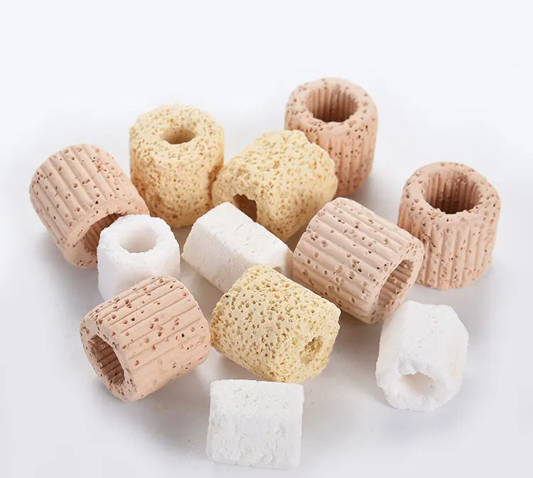 10 in 1 Fish tank aquarium filter material Ceramic Bio Porous Biological Rings Aquarium Fish Tank Nitrifying Bacteria Material
