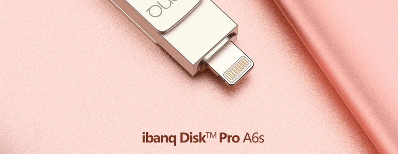 BanQ A6S USB флеш-накопитель 32 Гб 64 ГБ для iPhone 8 7 Plus Lightning-металлическая ручка-накопитель U диск для MFi iOS10 memory stick 128 ГБ