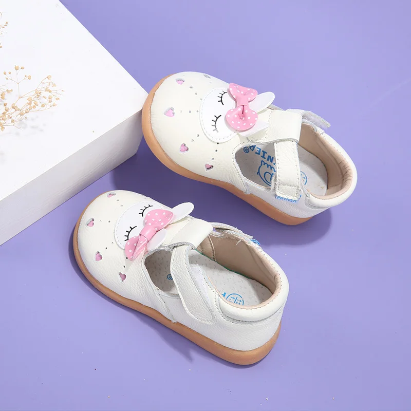Новая весенняя обувь для девочек 1-3-5 лет, кожаная обувь для малышей, Корейская обувь принцессы