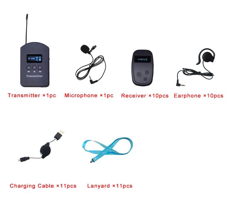 Беспроводной гид системы(1 передатчик+ 10 приемников)/одновременное переводческое оборудование/беспроводной туристическая система