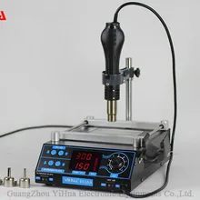 110 В/220 В YIHUA 853AA высокомощная ОУР BGA паяльная станция PCB preheat and desoldering IR preheating станция