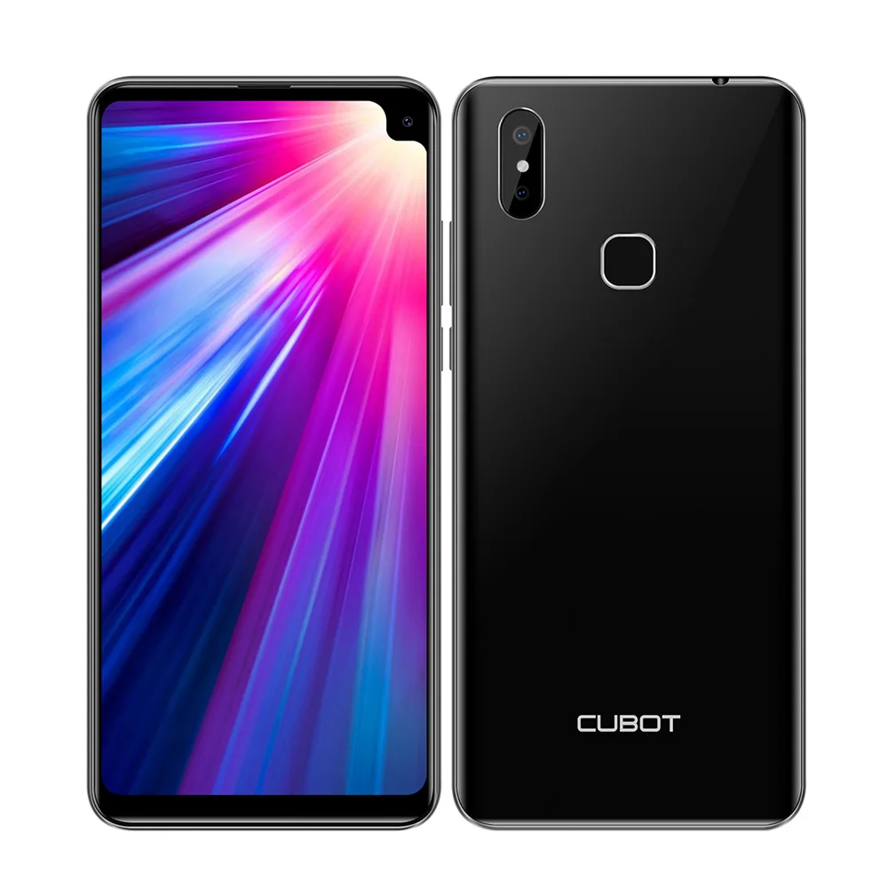 Cubot Max 2 Android 9,0 Восьмиядерный 6," 5000 mAh смартфон Corning Gorilla glass type-C 4 Гб+ 64 Гб Двойная камера 12 МП 4G LTE Face ID - Цвет: Black