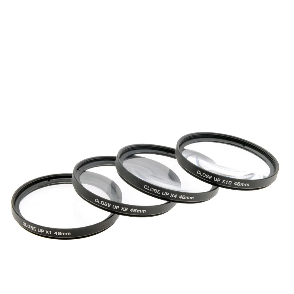 

JUST NOW High-Profession Close Up Macro Lens Kit (+1 / +2 / +4 / +10) Diopter Filters Set for DSRL camera - Black (46mm)