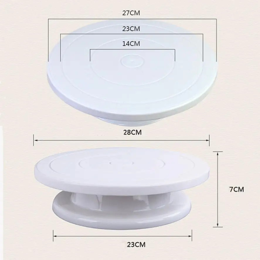 Украшение торта поворотный стол Вращающийся Обледенение кухня дисплей стенд 28 см леверт Dropship 2jun29