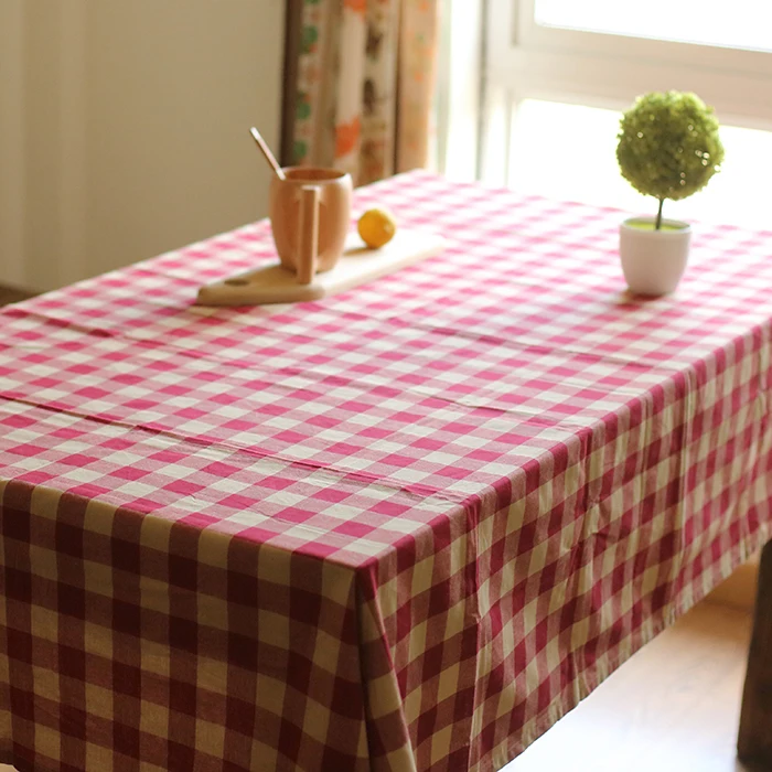over the culvert American country table cloth gift table decoration cloth font b Tartan b