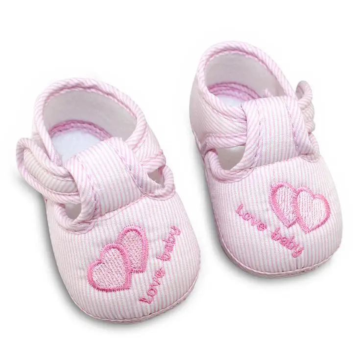 3 цвета, новая хлопковая обувь для маленьких мальчиков и девочек, унисекс, мягкая подошва, нескользящая детская обувь для малышей от 0 до 12 месяцев - Цвет: Розовый