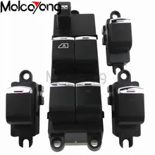 4 шт. оранжевая лампа с хромом 25401JD001 переключатель стеклоподъемника для Nissan Navara D40 2004- для Qashqai J10 2,0 dCi 4WD