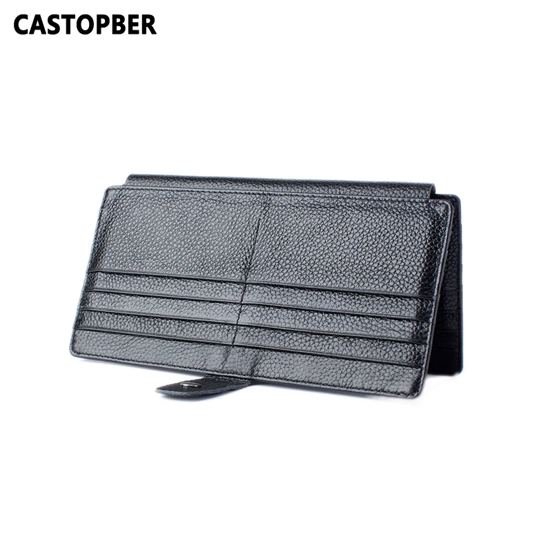 

Cow Genuine Leather Credit ID Card Holder 2 Fold 32 Card Slots Men's Business Card Holders High Quality Women Bag Famous Brand