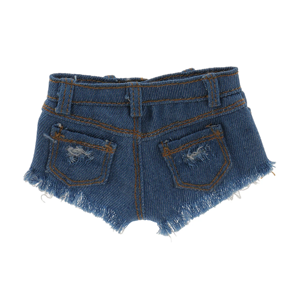 DollAccessories Dolls Shorts 1/6 Blue Denim Shorts Blue Jeans for 12 inch Kumik    Female Figures Body Clothes Gift
