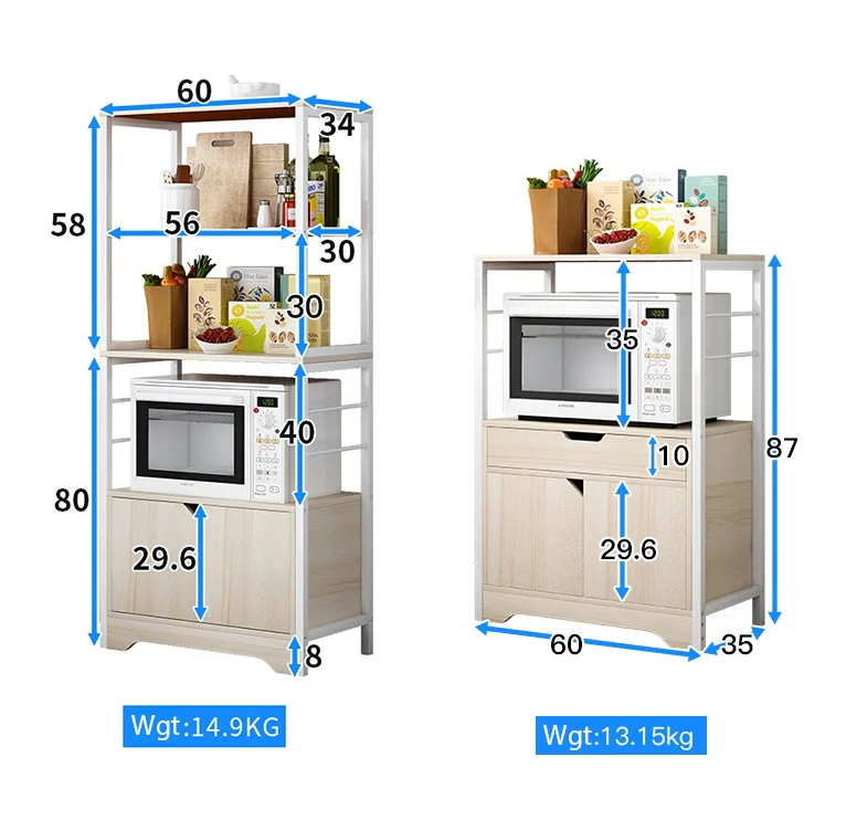 Простая Современная модная кухонная микроволновая печь, полка для хранения, многофункциональная стойка для хранения, настольная полка для хранения