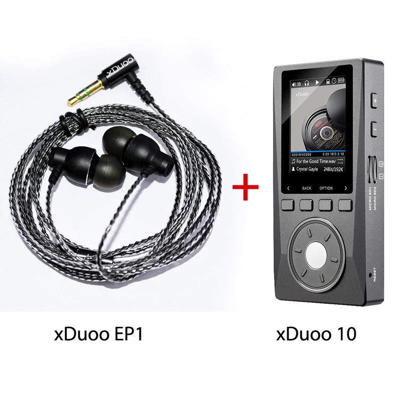 

xDuoo X10 Music Mp3 Player Hifi Lossless Mp3 And xDuoo EP1 Earphone Dynamic Stereo In-ear Earphone for Music Lovers